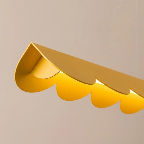Závěsné LED svítidlo BISCUIT 130 žluté nad ostrůvek, nastavitelné