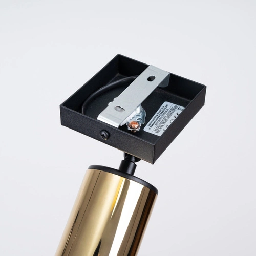 Nástěnné svítidlo WINX moderní černé zlaté ocelové do obýváku a ložnice SOLLUX LIGHTING