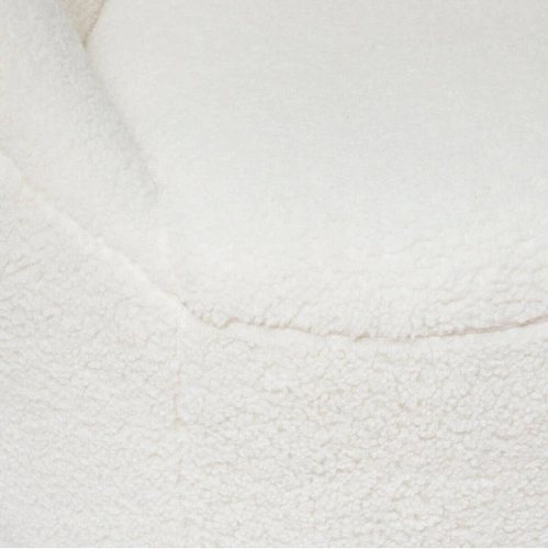 Křeslo Romi bouclé bílé do obýváku skandinávský snadno čistitelný Atmosphera