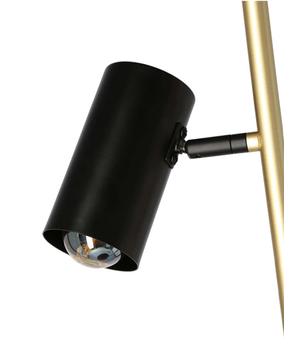 Perret stojací lampa do obývacího pokoje černo-zlatá moderní nastavitelná