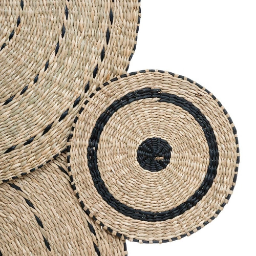 Boho nástěnná dekorace Isaure Atmosphera z juty a kovu 115 cm ozdoba na stěnu do obýváku