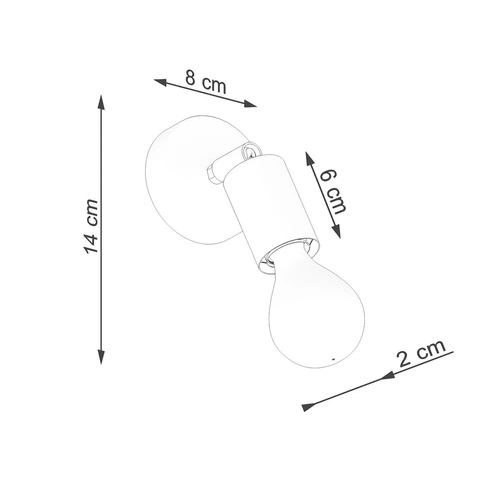 Nástěnné svítidlo FORNES 1 černé kovové nastavitelné minimalistické do obýváku a ložnice