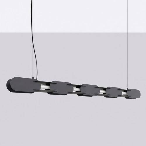 Závěsné svítidlo CHAIN 158 LED černé moderní nad jídelní stůl