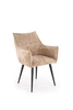 Čalouněná jídelní židle Arhiza béžová s područkami moderní skandinávský styl Intesi