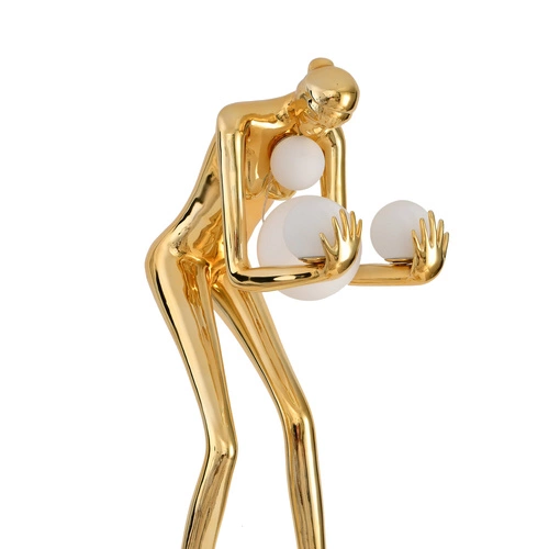 Stojací lampa WOMAN-2 GOLD lesklá zlatá 190 cm