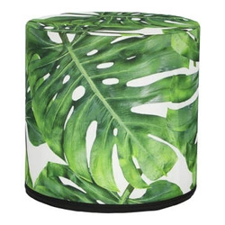 Zahradní kulatý puf Monstera Intesi voděodolný na zahradu i balkon 40 cm