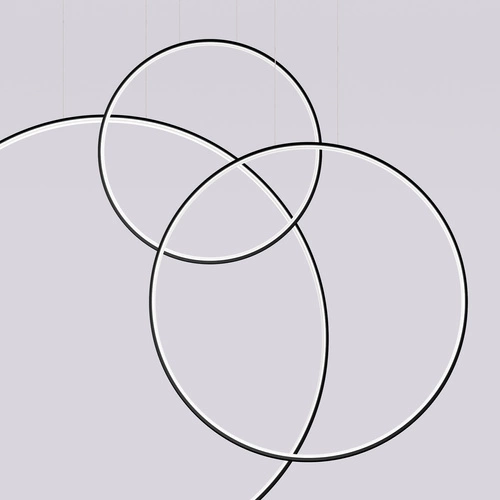 Závěsné LED svítidlo RIO 3 černé moderní nad jídelní stůl a do obývacího pokoje Thoro