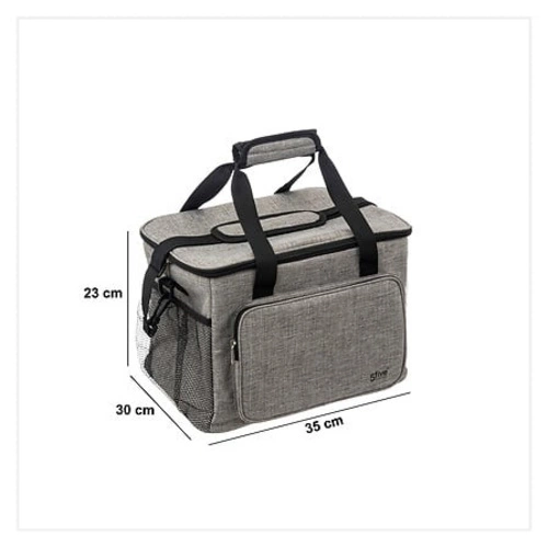 Šedá izotermická nákupní taška 20 l