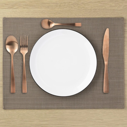 Zlatá sada jídelního příboru Charbon Intesi 16 ks nerez vhodné do myčky