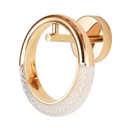 Nástěnné LED svítidlo JEWEL zlaté 21 cm