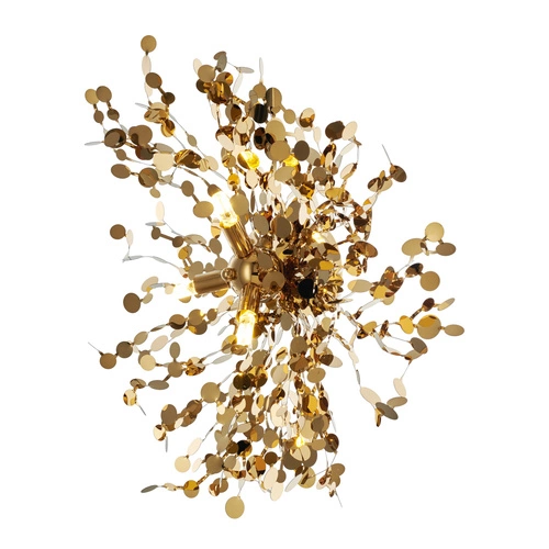 Nástěnné svítidlo MONETTI zlaté 40 cm moderní do obýváku a ložnice Step into Design