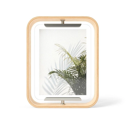 Dřevěný otočný fotorámeček 13x18 na stůl Bellwood Umbra skandinávský styl