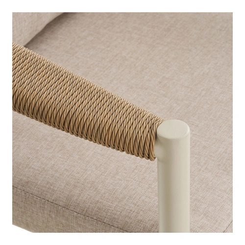 Zahradní sedací souprava Abela pískový technoratan s polštáři na terasu