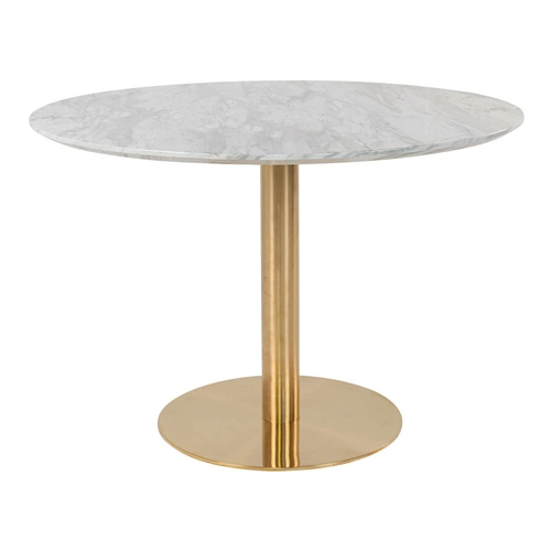 Stůl Bolzano 110 cm mramor/zlato