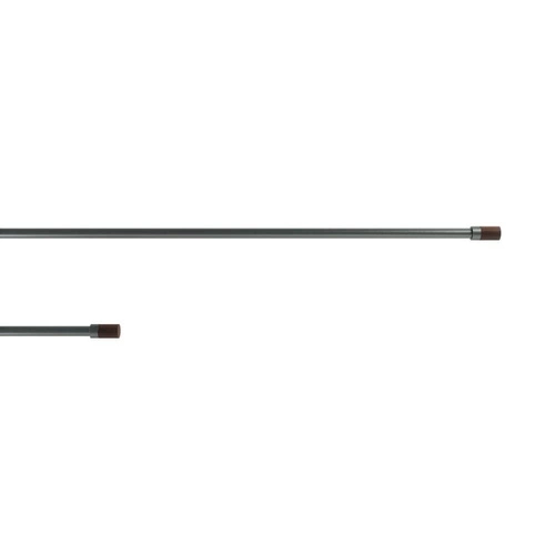 Jednoduchá garnýž Umbra Blok černá matná nastavitelná 91–183 cm moderní do obýváku