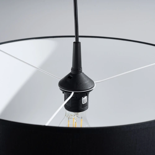 Závěsné svítidlo NOVA 40 černé, nastavitelné, minimalistické do obýváku a jídelny