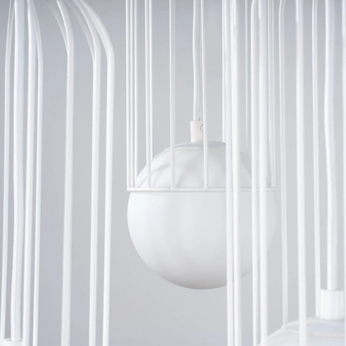 Závěsné svítidlo BRINA 3P bílé moderní nad jídelní stůl a do obýváku SOLLUX