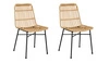 Sada 2 zahradních židlí Surabaya z technoratanu v boho stylu do jídelny a na terasu Intesi