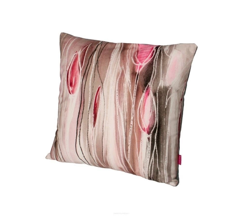 Dekorační sametový polštář Tulipe Intesi antialergický do obýváku a ložnice 40x40