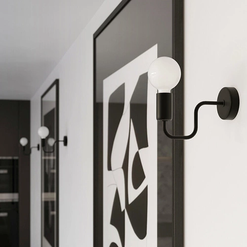 Lustr stropní VECTOR 8 černý loftový lustr do obýváku, jídelny nebo ložnice