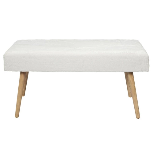 Lavice Paquet Furry bílá