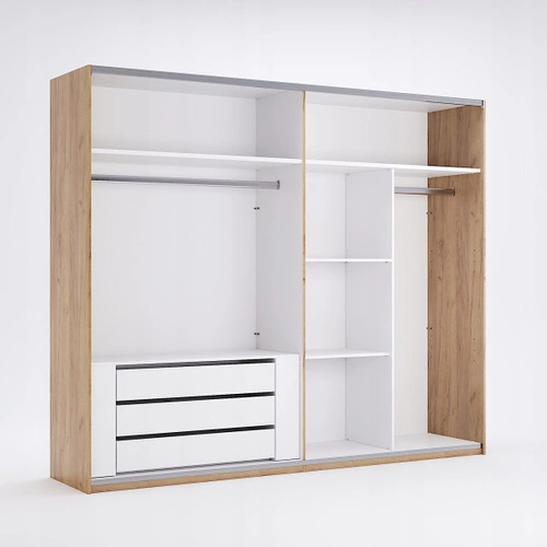 Bílá komoda se zásuvkami Intesi 97 cm moderní do ložnice i šatny