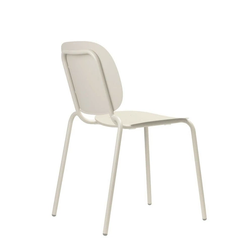 Kovová bílá židle Si-Si SCAB Design moderní do zahrady a na terasu stohovatelná