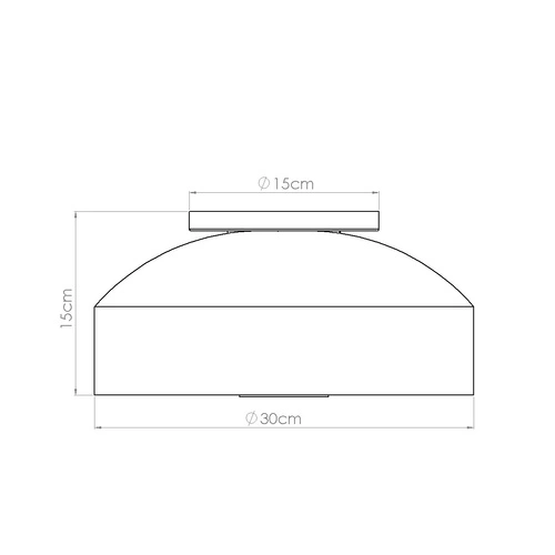 Stropní svítidlo OMIQ okrově červené