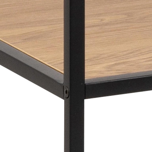 Moderní stojanový věšák na oblečení s policemi Seaford dub černý do předsíně Actona