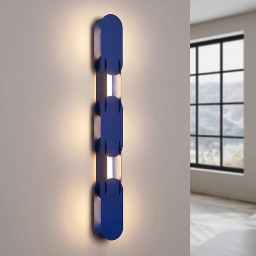 Nástěnné svítidlo CHAIN 91 LED ultramarínové moderní do obývacího pokoje