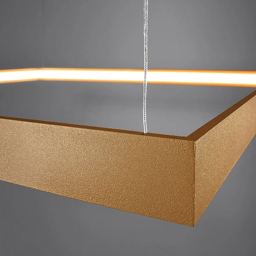 LED lustr Nelya M zlatý moderní do obýváku a nad stůl industriální 80 cm