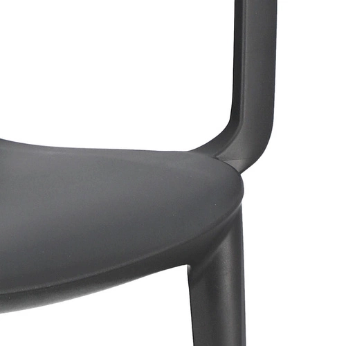 Zahradní židle Ginevra SCAB Design antracitová s područkami, stohovatelná, moderní