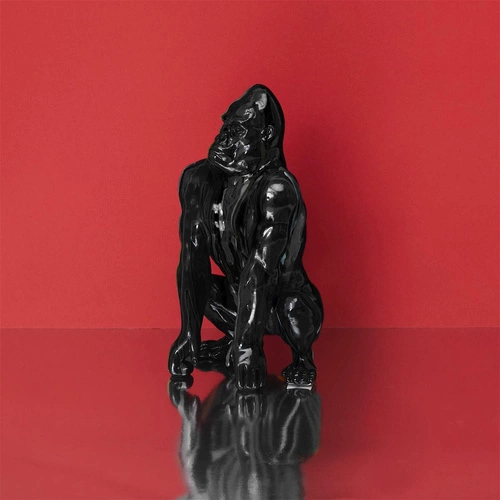 Dekorace Gorilla černá