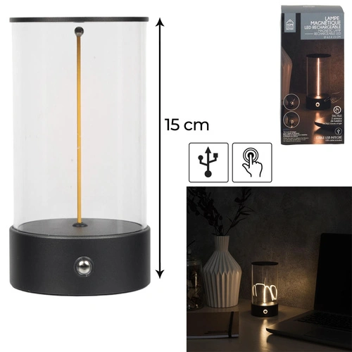 Dekorativní LED lampička Magnetique s USB a stmíváním do kanceláře
