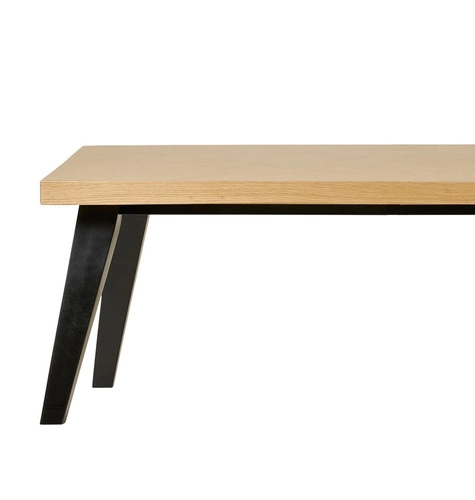 Konferenční stolek Amora obdélníkový dřevěný moderní industriální do obýváku 60x120 cm Intesi