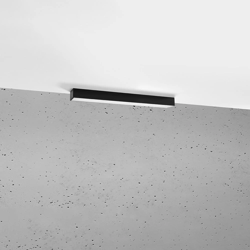 Stropní LED svítidlo Pinne 67 černé moderní do obýváku, kuchyně a chodby