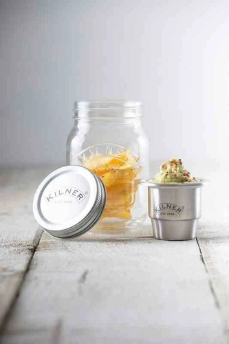 Sklenice s nádobkou 0,5l, Snack on the Go KILNER