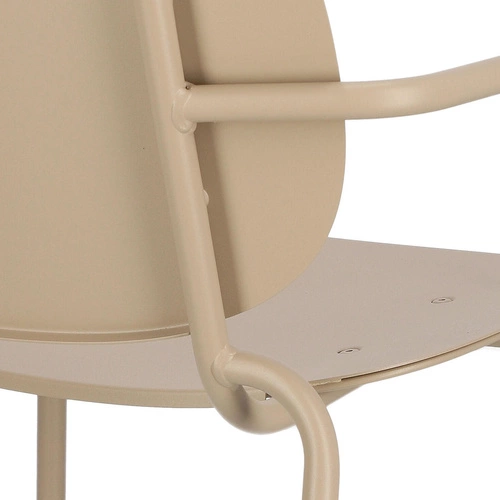 Kovová zahradní židle s područkami Si-Si Arm SCAB Design béžová na terasu