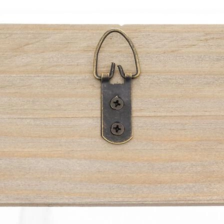 Nástěnný věšák do předsíně Feeric Christmas dřevěná lyže s 6 háčky přírodní