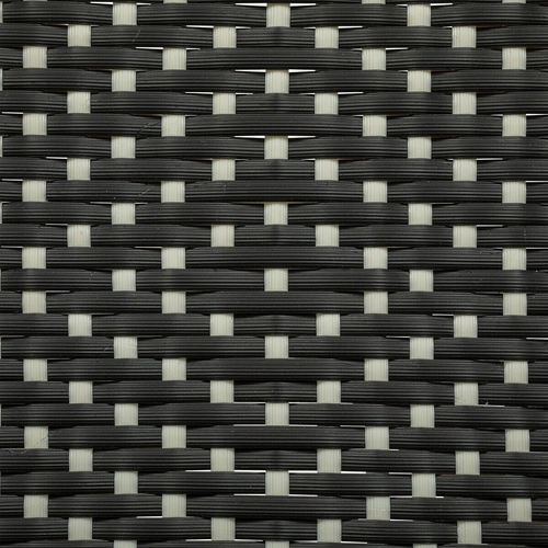 Barová stolička Trecia ratanová černá bez opěradla 66 cm moderní do kuchyně a jídelny Atmosphera