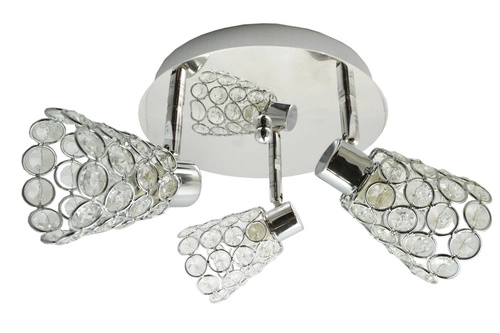 Stropní svítidlo glamour Glossy křišťálové stříbrné moderní do obýváku CANDELLUX 30 cm