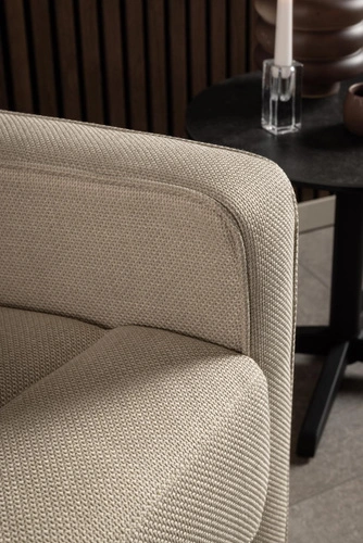 Rozkládací křeslo Asila Basel béžový samet do obýváku odpočinkové