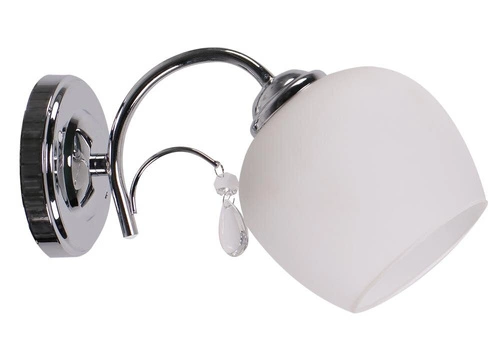 Nástěnné svítidlo Zachera bílé klasické skleněné do obýváku a ložnice CANDELLUX LIGHTING