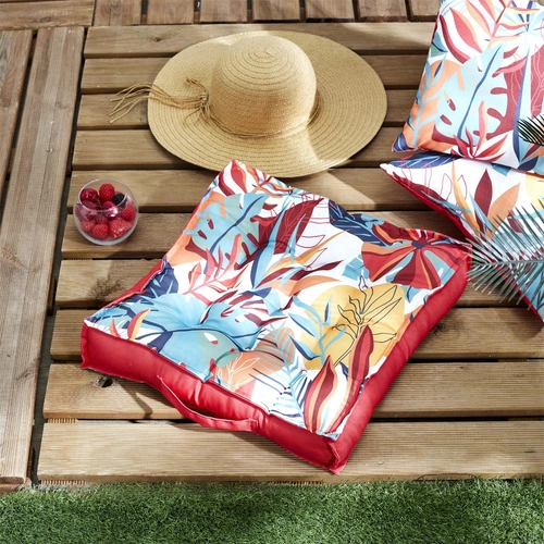 Zahradní polštář Exotic paradise Intesi hydrofobní čtvercový 40x40 moderní