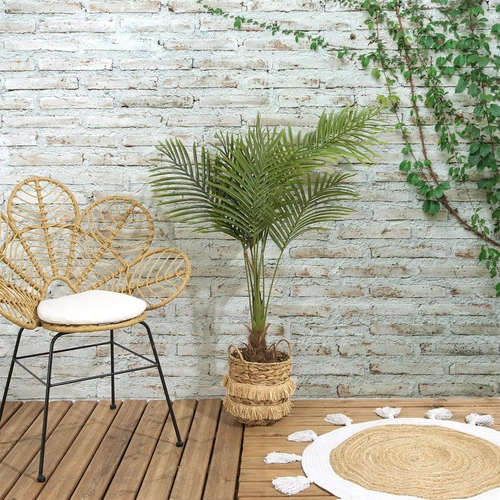 Intesi Palma umělá pokojová rostlina 120 cm moderní dekorace do obýváku