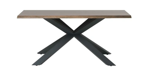 Jídelní stůl Arno 180x90 kouřový dub loftový s černými nohami