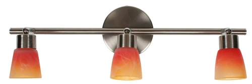 Kapky pásek stropní světlo 3 * 40W G9 nikl mat duha