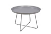 Kulatý kovový konferenční stolek ROD XL šedý moderní skandinávský do obýváku 63 cm NORDIFRA