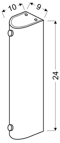 Stropní svítidlo Abrego moderní transparentní 24 cm do obýváku, ložnice a chodby