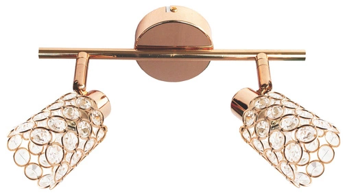 Stropní svítidlo York glamour nastavitelné zlaté růžové zlato do obýváku a ložnice 2bodové